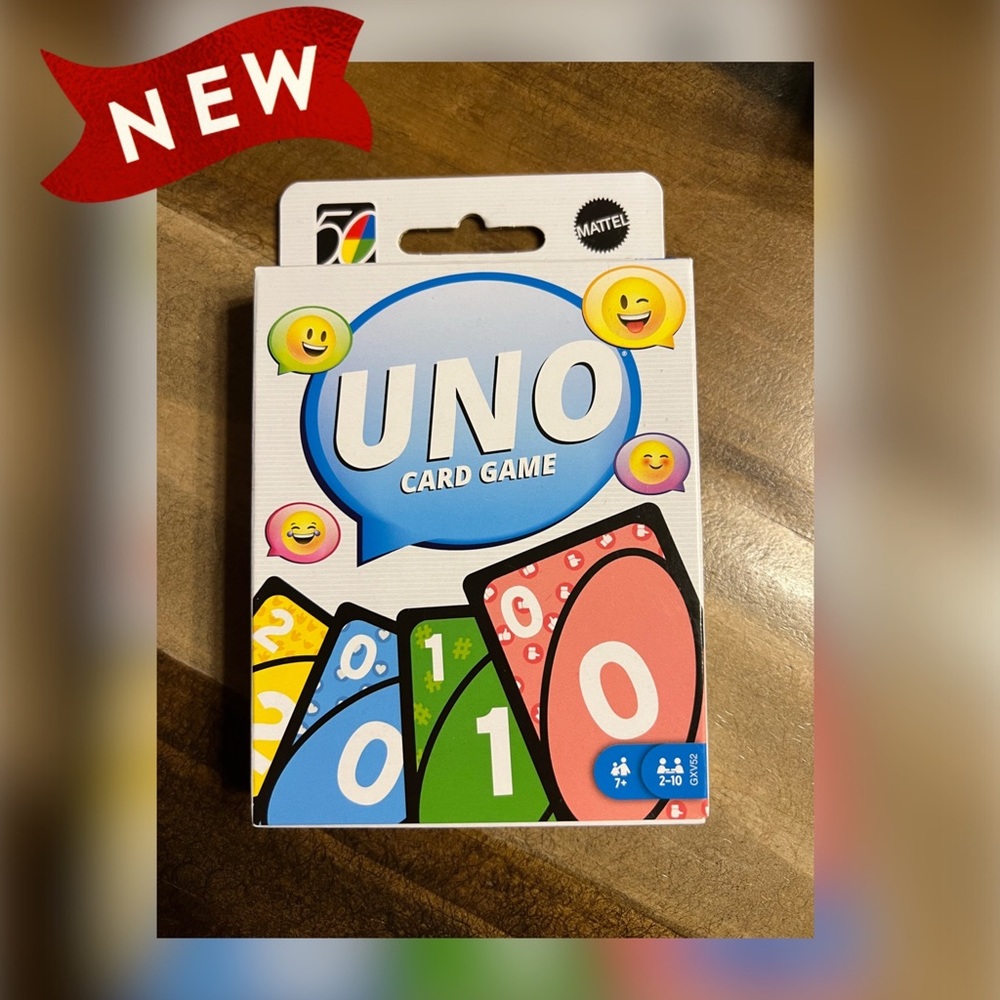 Mattel UNO 2010s 10s Retro Version Family Card Game #5 of 5 in Series NEW